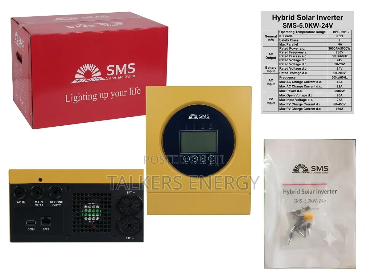 SMS Sunmate Solar 5.0KW / 24V Hybrid Solar Inverter