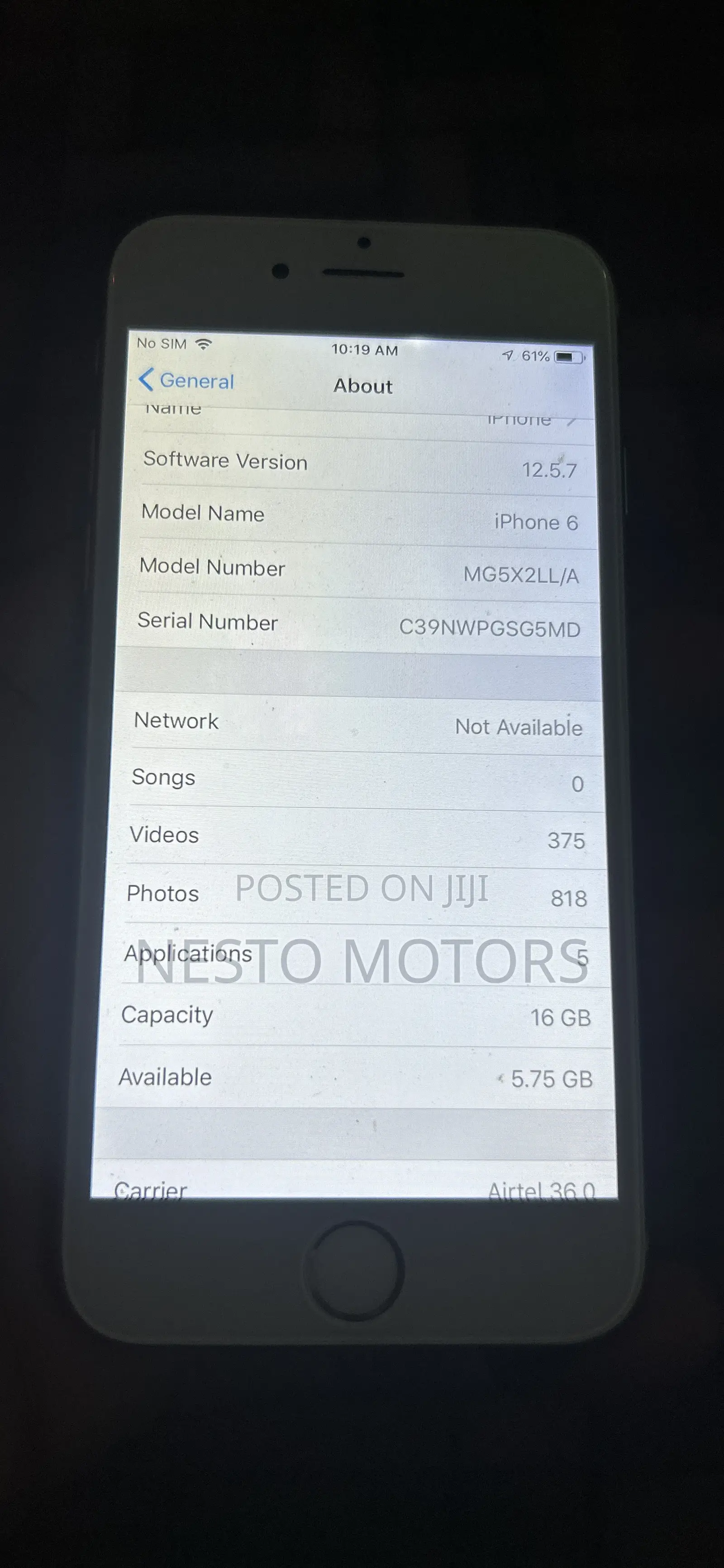 Apple iPhone 6 16 GB Silver