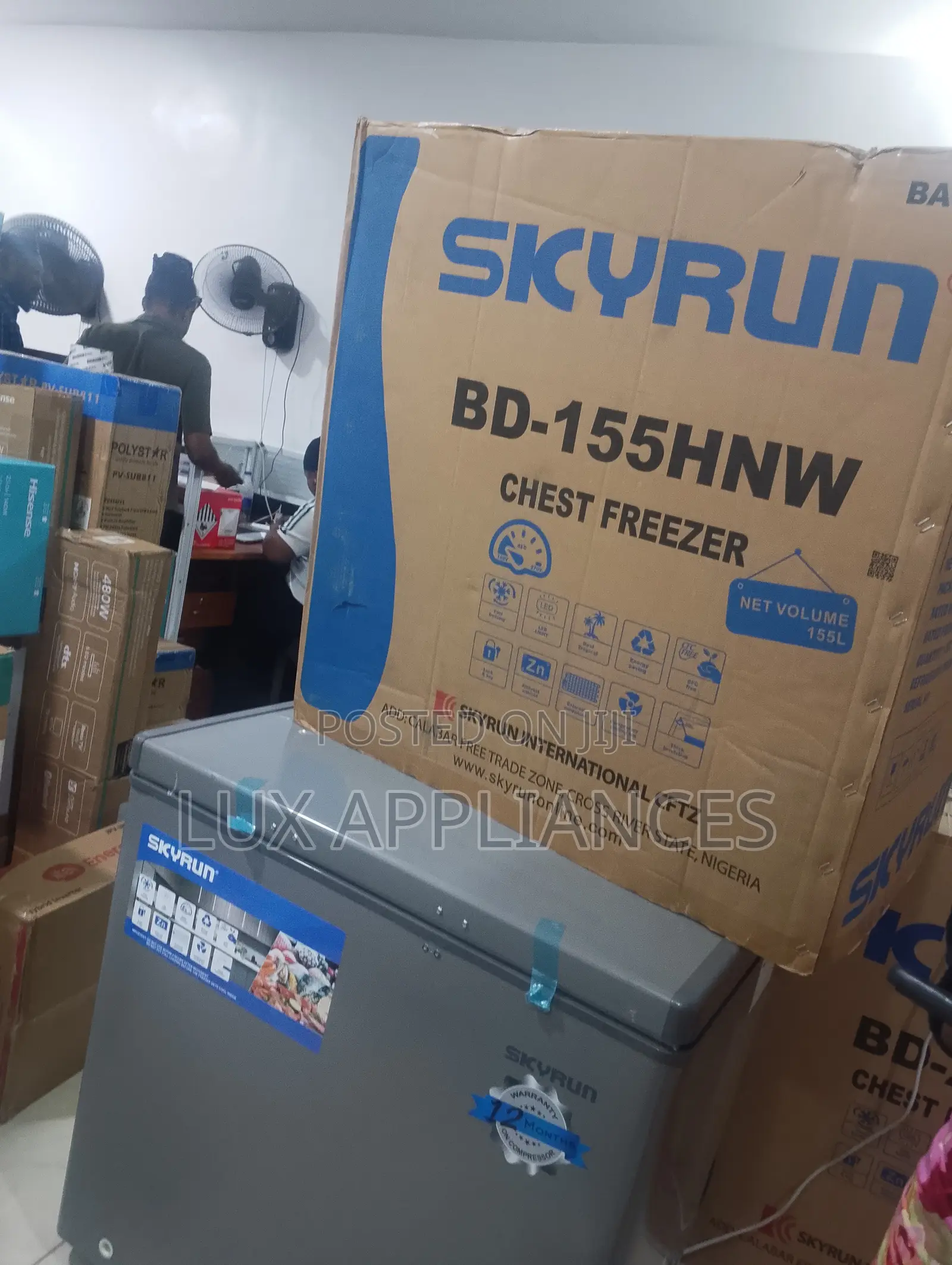 SKYRUN 155L Freezer for Home and Business