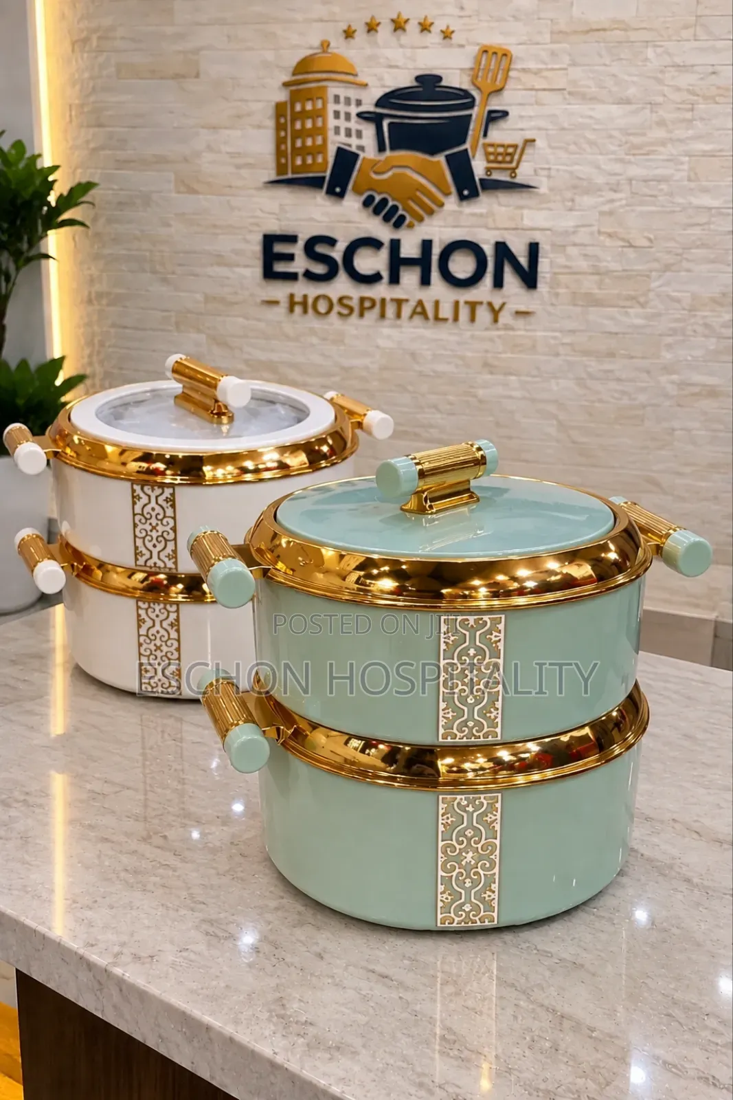 Luxury Insulated Food Warmers With Transparent Lids 2pcs