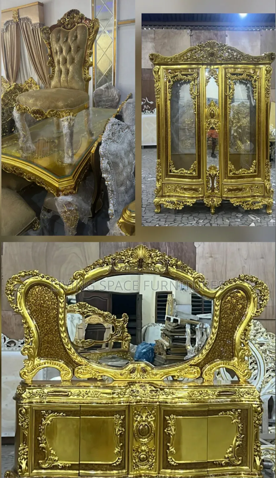 Royal Dining Set by 8Seaters With Sideboard Set and Wine Bar Unit