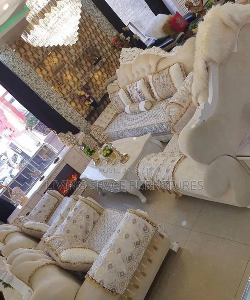 High-Quality Royal Sofa Chairs by 7Seaters With Center Table