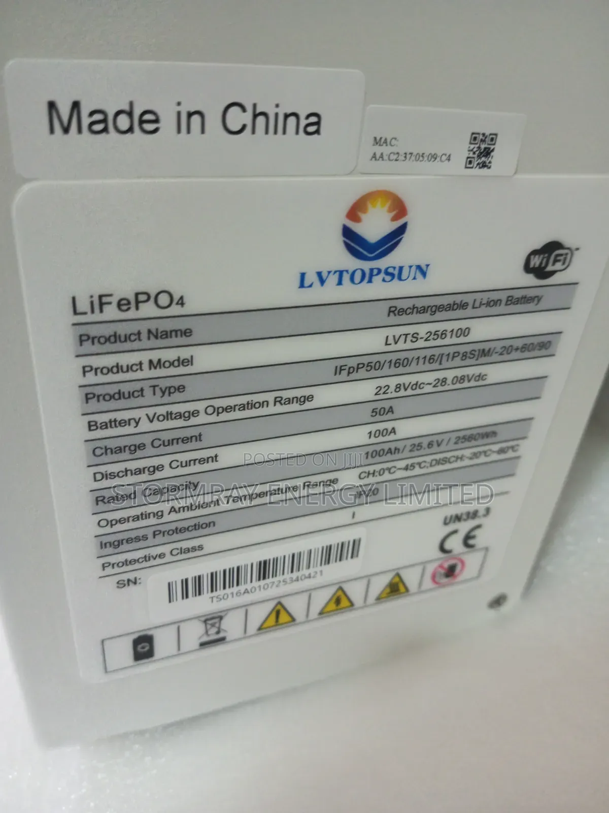 LVTopsun 2.5kWh Lithium Battery
