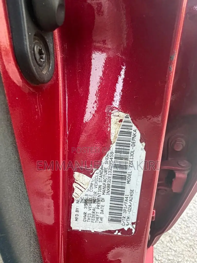 Toyota Corolla 2003 Red