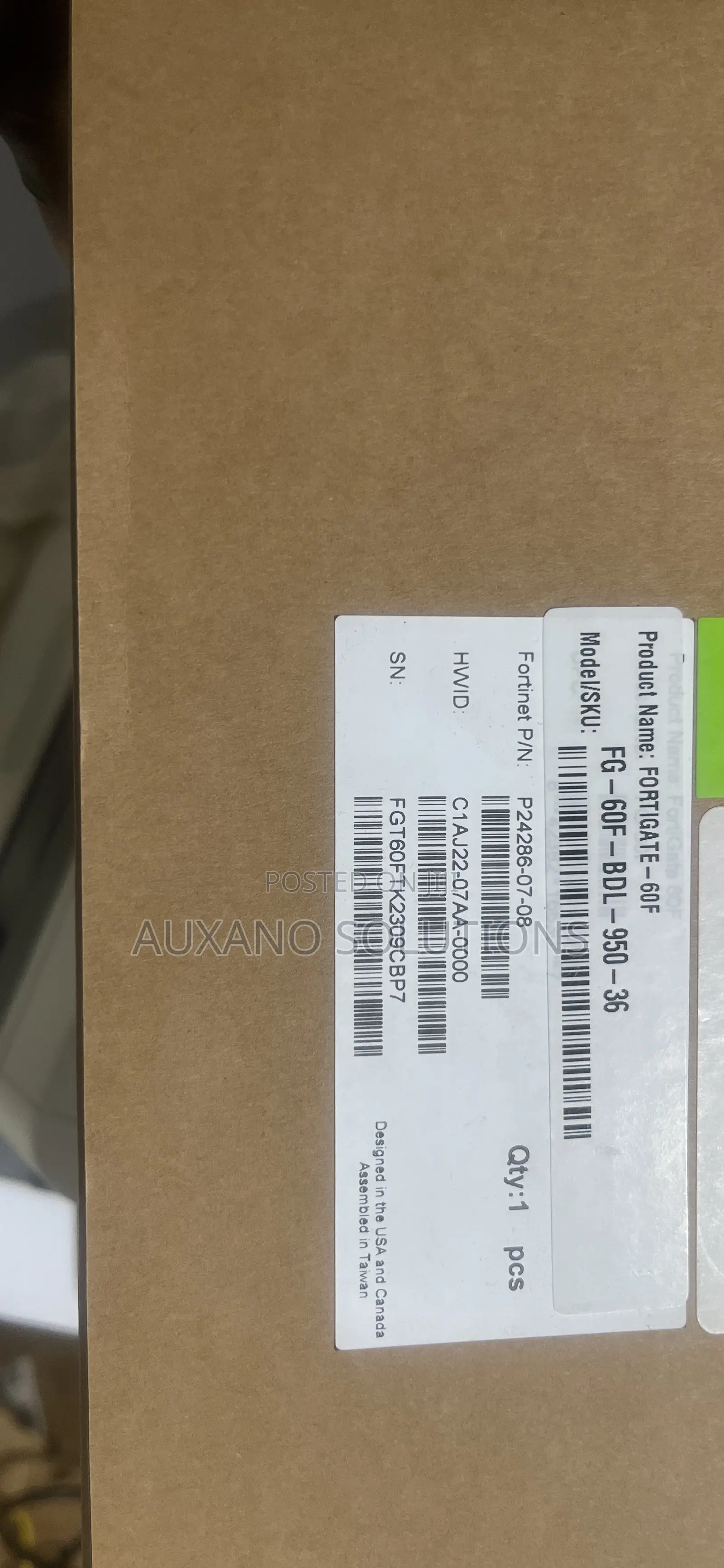 Fortigate 60F Firewall Device FG-60F-BDL-950-36