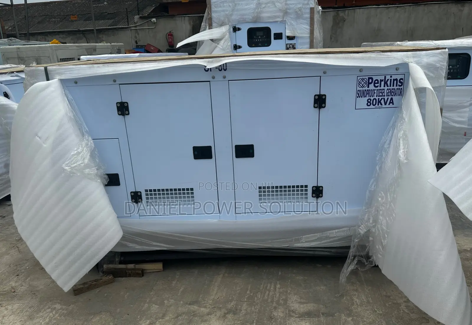 SP-80KVA Perkins Soundproof Diesel Engine Gen With Pure Copper Coil