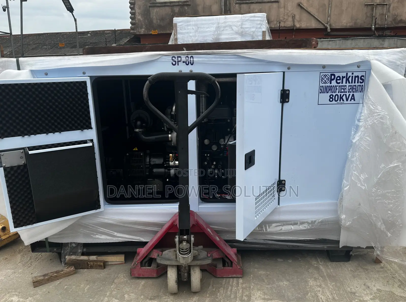 SP-80KVA Perkins Soundproof Diesel Engine Gen With Pure Copper Coil