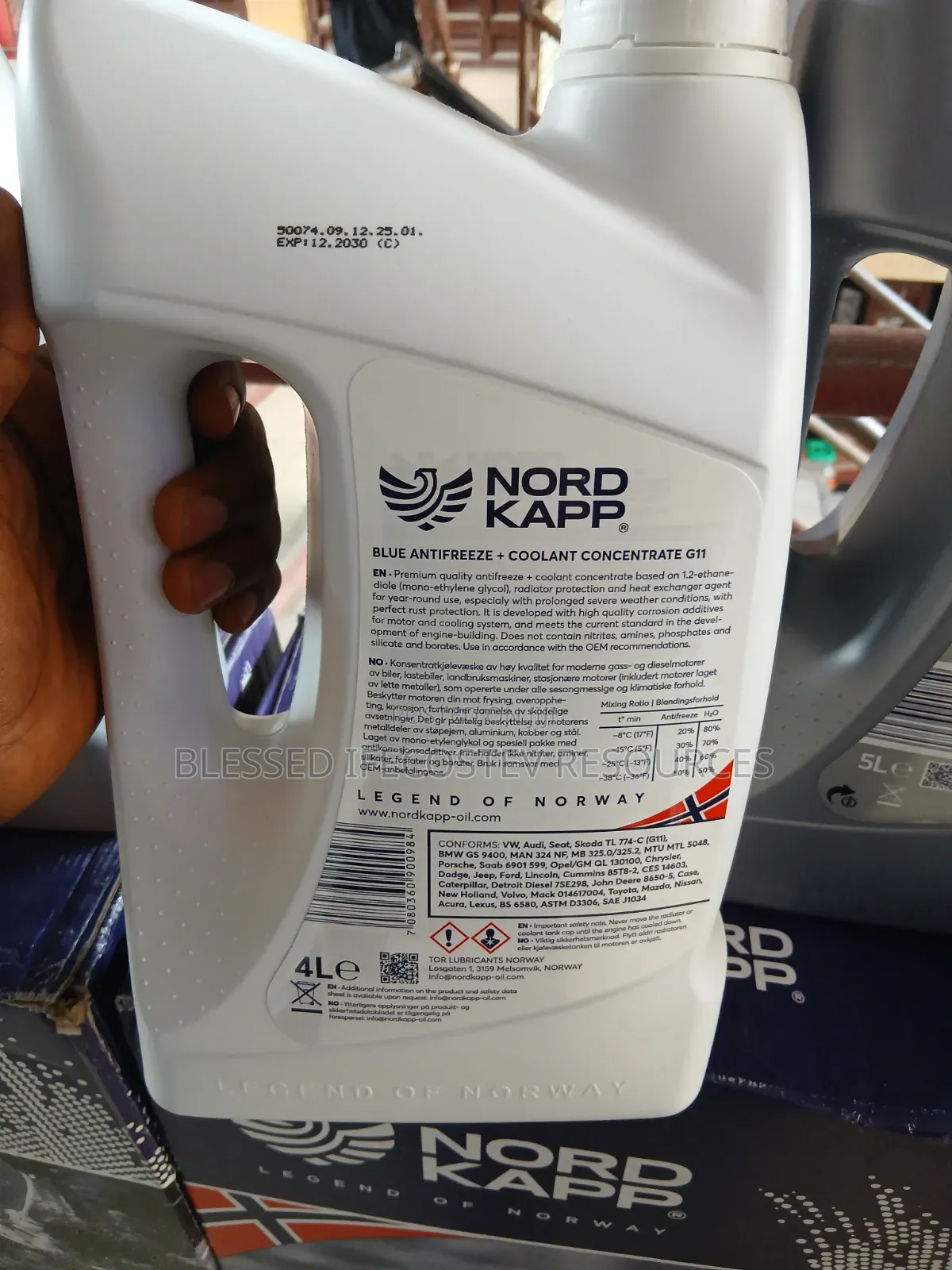 Nord Kapp Antifreeze Coolant 4litres