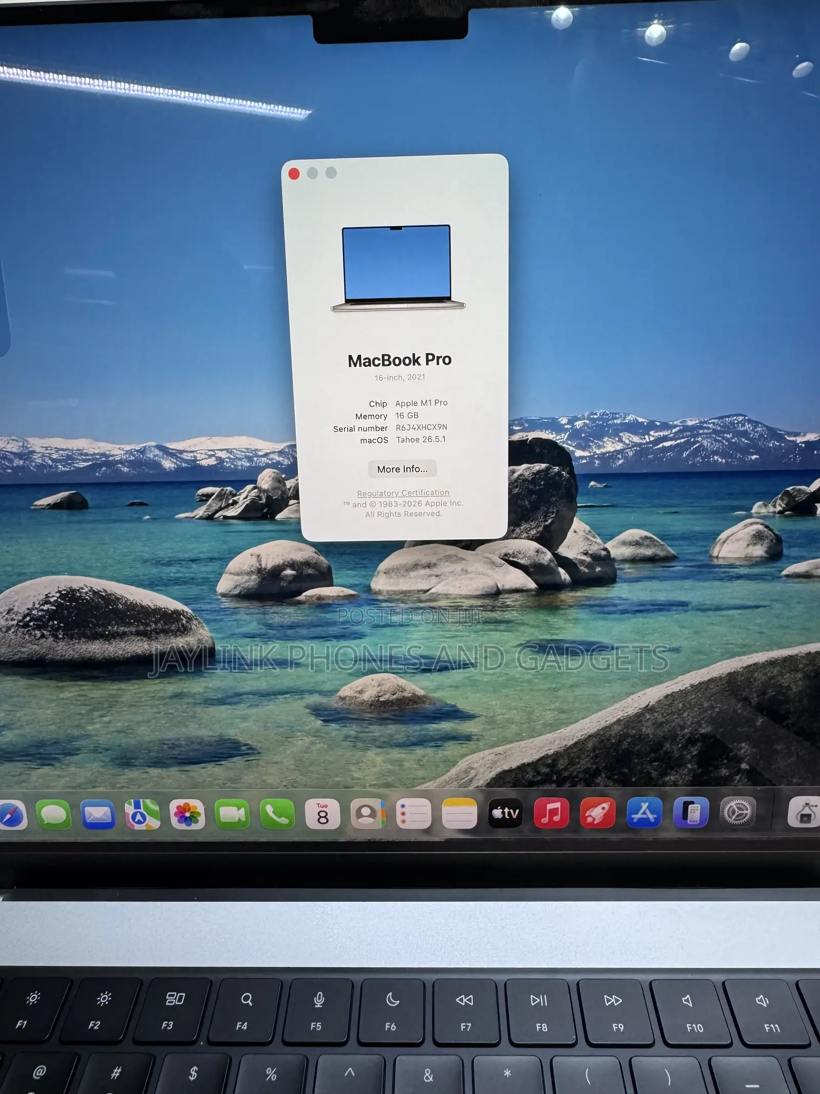 Laptop Apple MacBook Pro 2021 M1 16GB Apple M1 Pro SSD 512GB