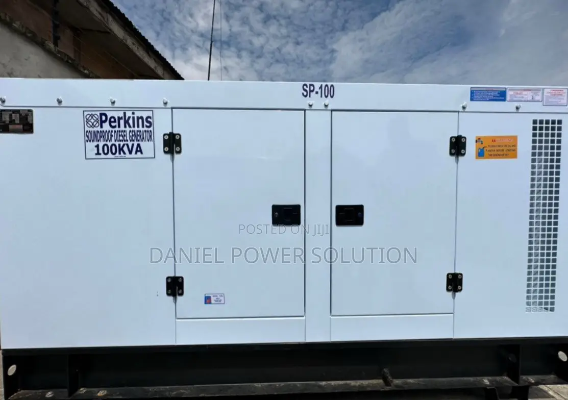 100kva Perkins Soundproof Diesel Generator 100% Copper Coil