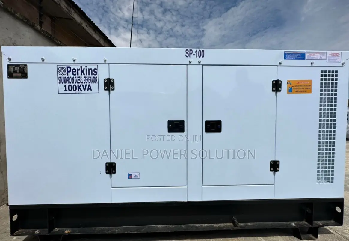 100kva Perkins Soundproof Diesel Generator 100% Copper Coil
