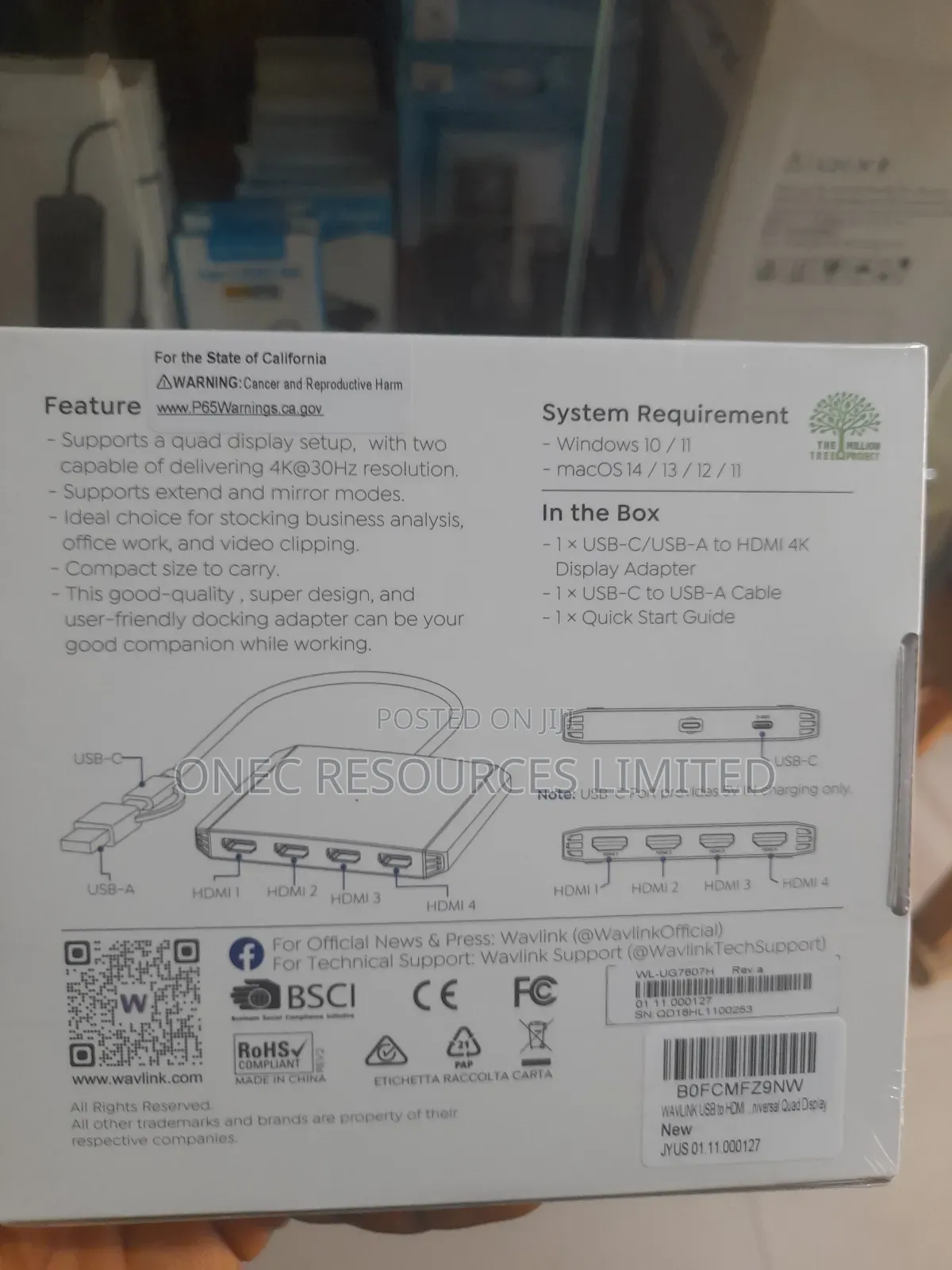 Wavlink USB-C/Isb-a to Hdmi Display Adapter