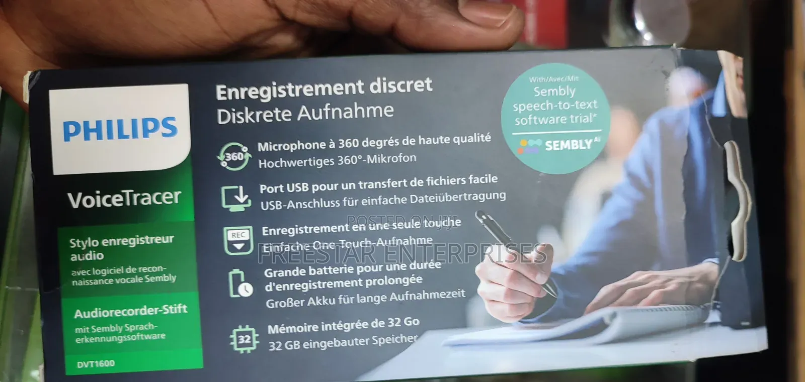 Philips VoiceTracer Audio Recorder Pen