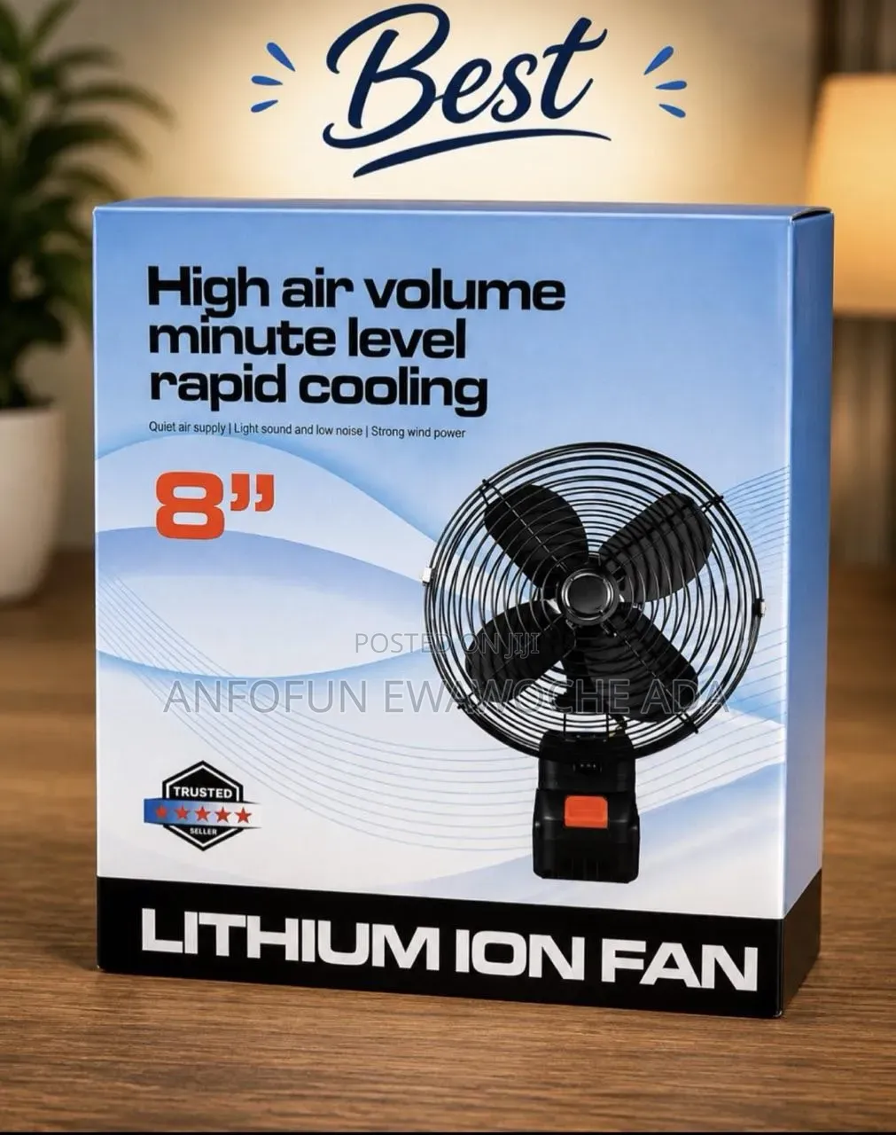 Lithium Fan With Double Batteries