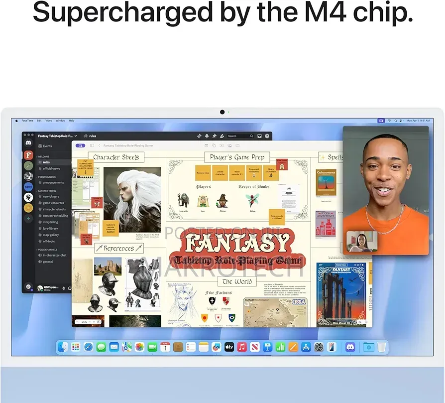 New Desktop Computer Apple iMac M4 16GB Apple M4 SSD 256GB