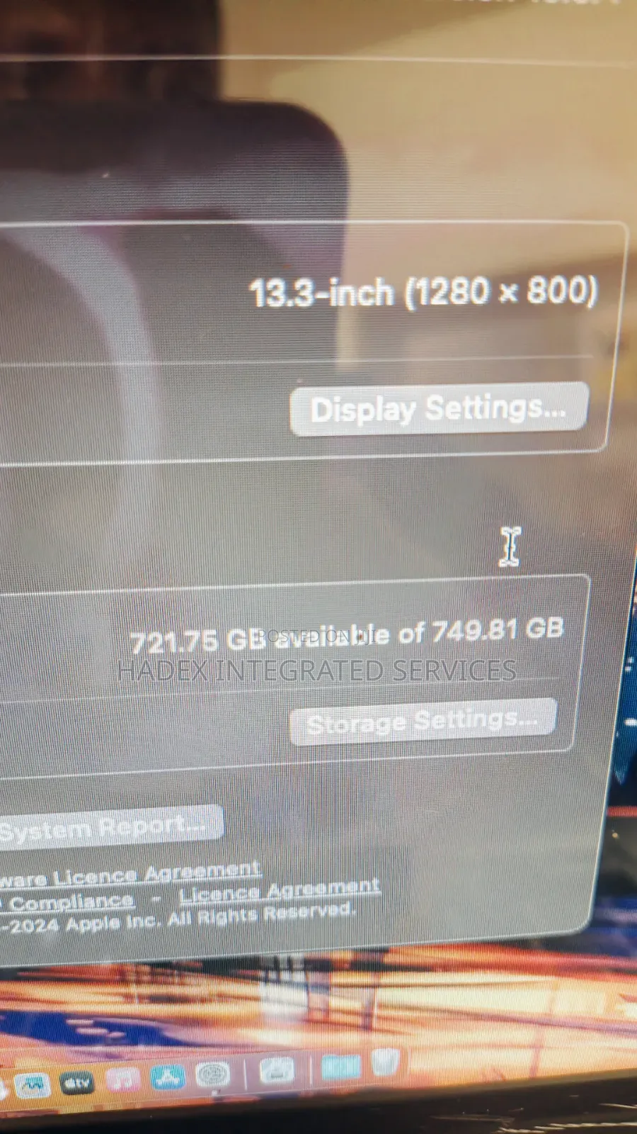 Laptop Apple MacBook Pro 8GB Intel Core i7 HDD 750GB