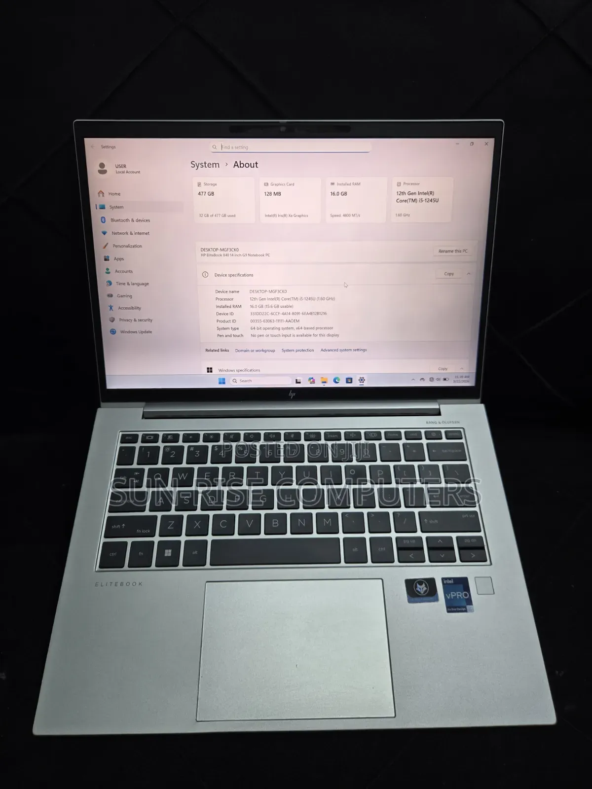 Laptop HP EliteBook 840 G9 16GB Intel Core i5 SSD 512GB