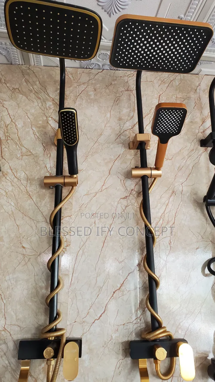 Quality Black and Gold Color Shower Mixer