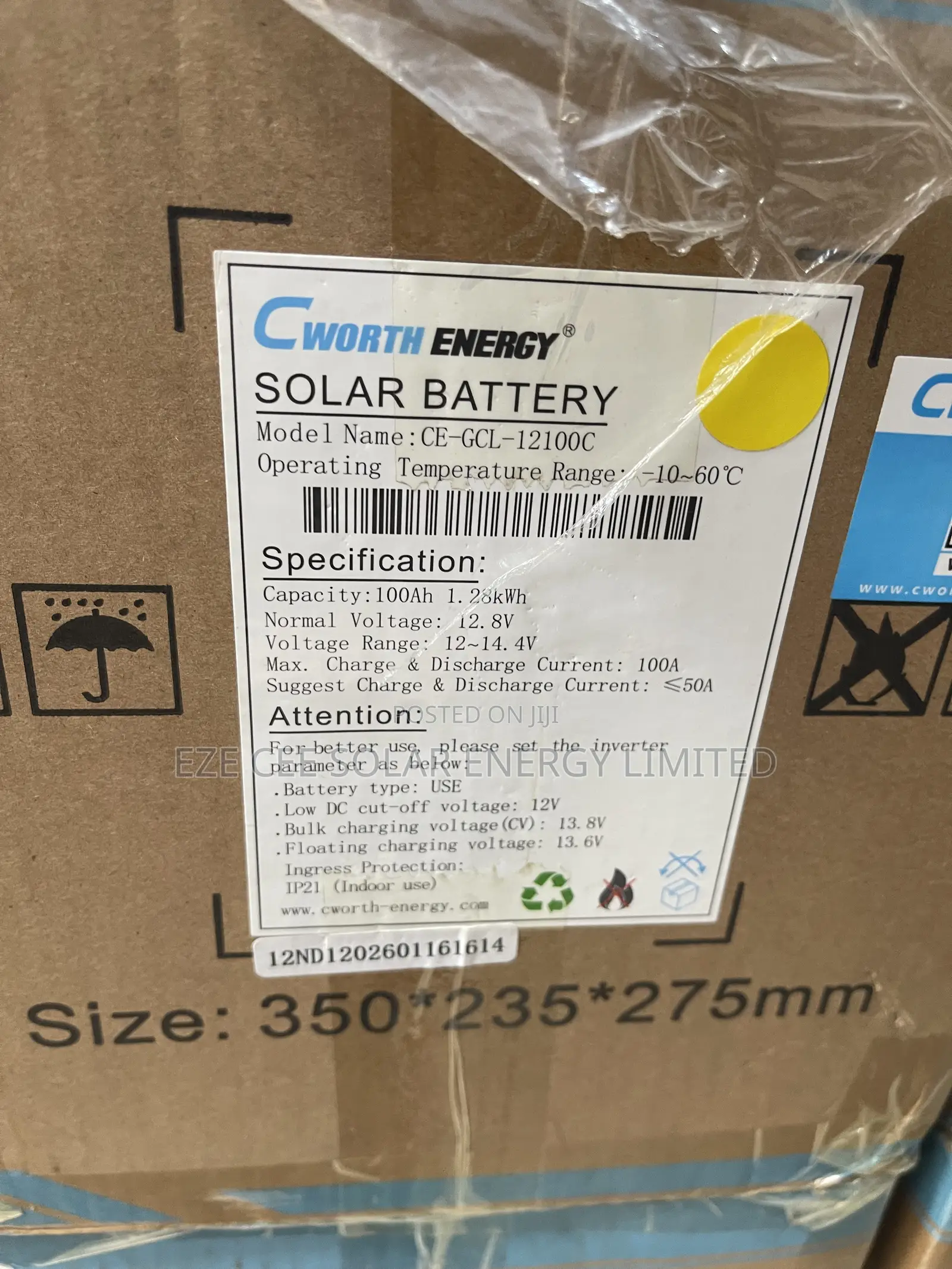 1.3kwh 100ah Cwort Lithium Battery