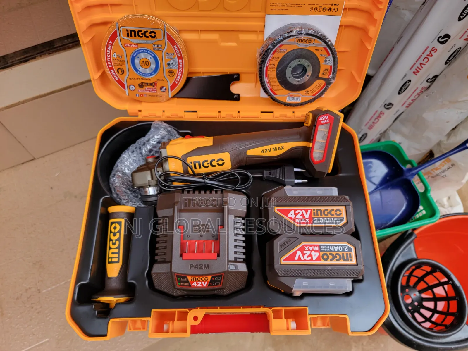 42v Cordless Angle Grinder 1080 Ingco