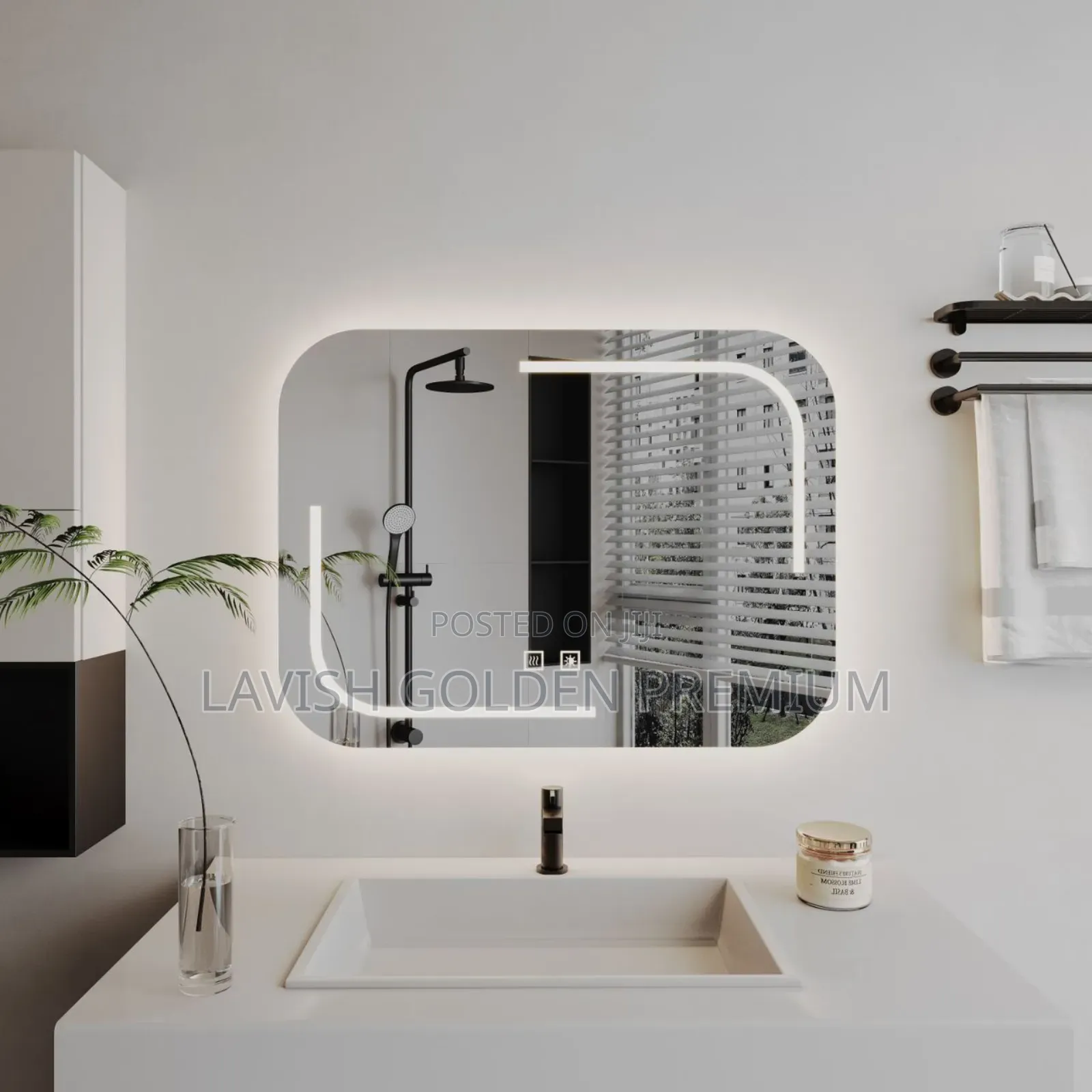 Rectangular LED Bathroom Vanity Mirror