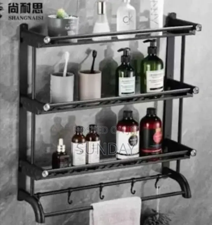 Wall Mount Bathroom Storage Rack