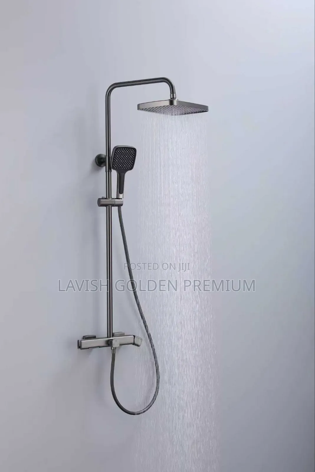 Square Overhead Rainfall Shower Set