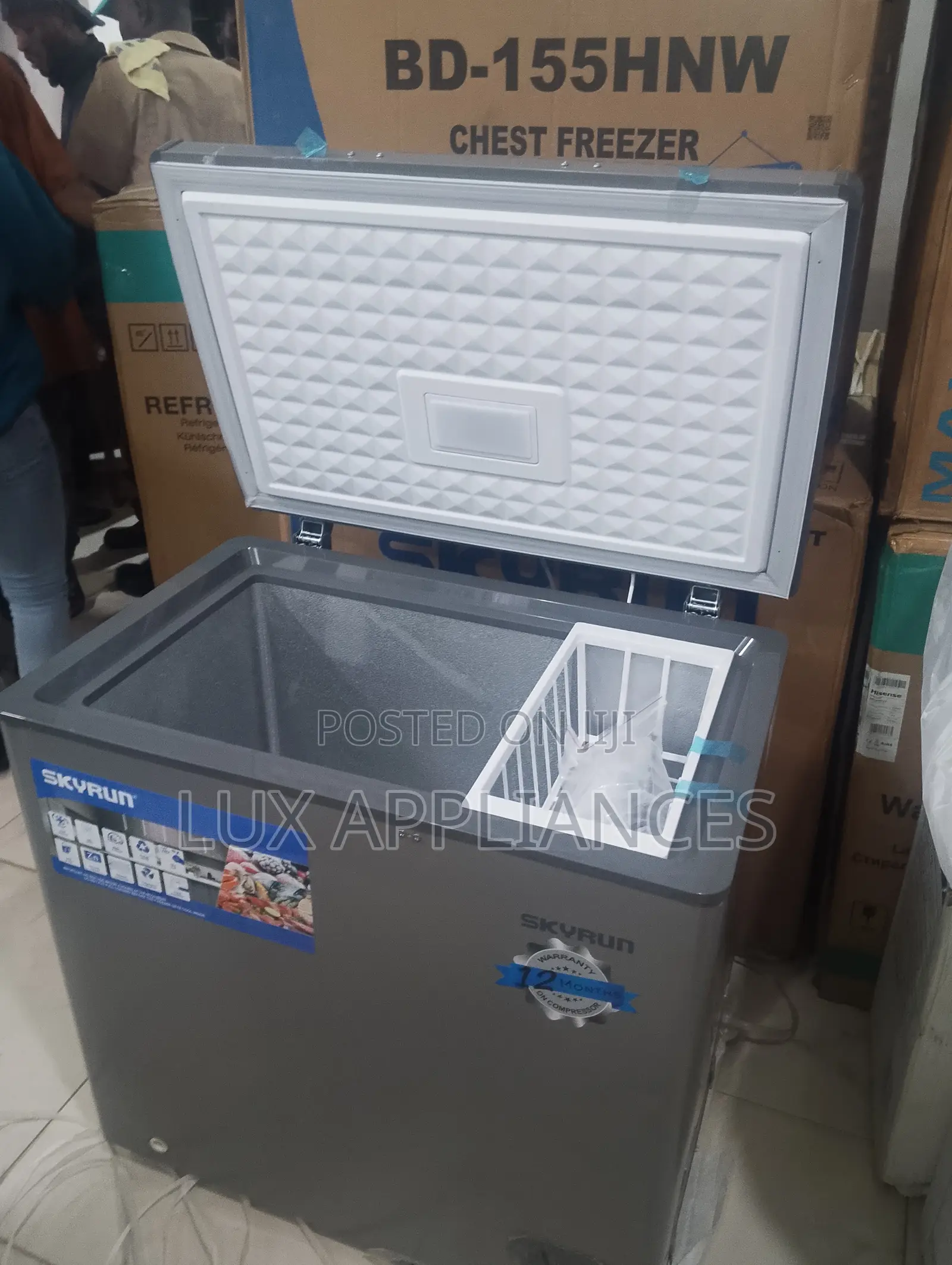 SKYRUN 155L Supermarket Chest Freezer