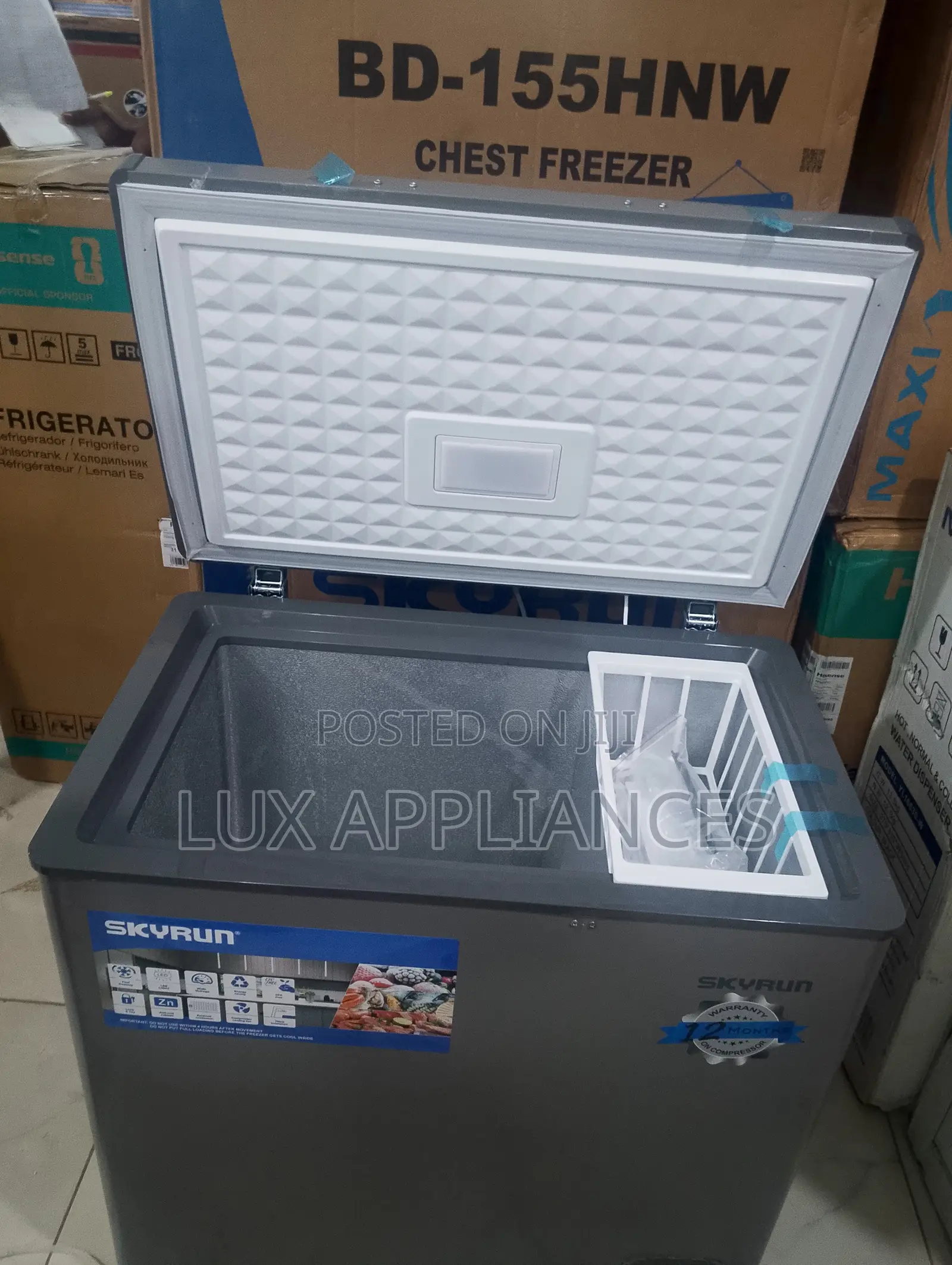 SKYRUN 155L Chest Freezer for Frozen Products