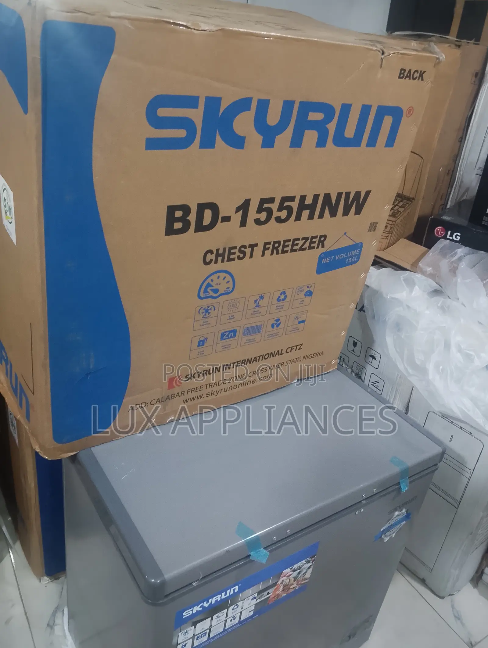 SKYRUN 155L Chest Freezer for Frozen Goods