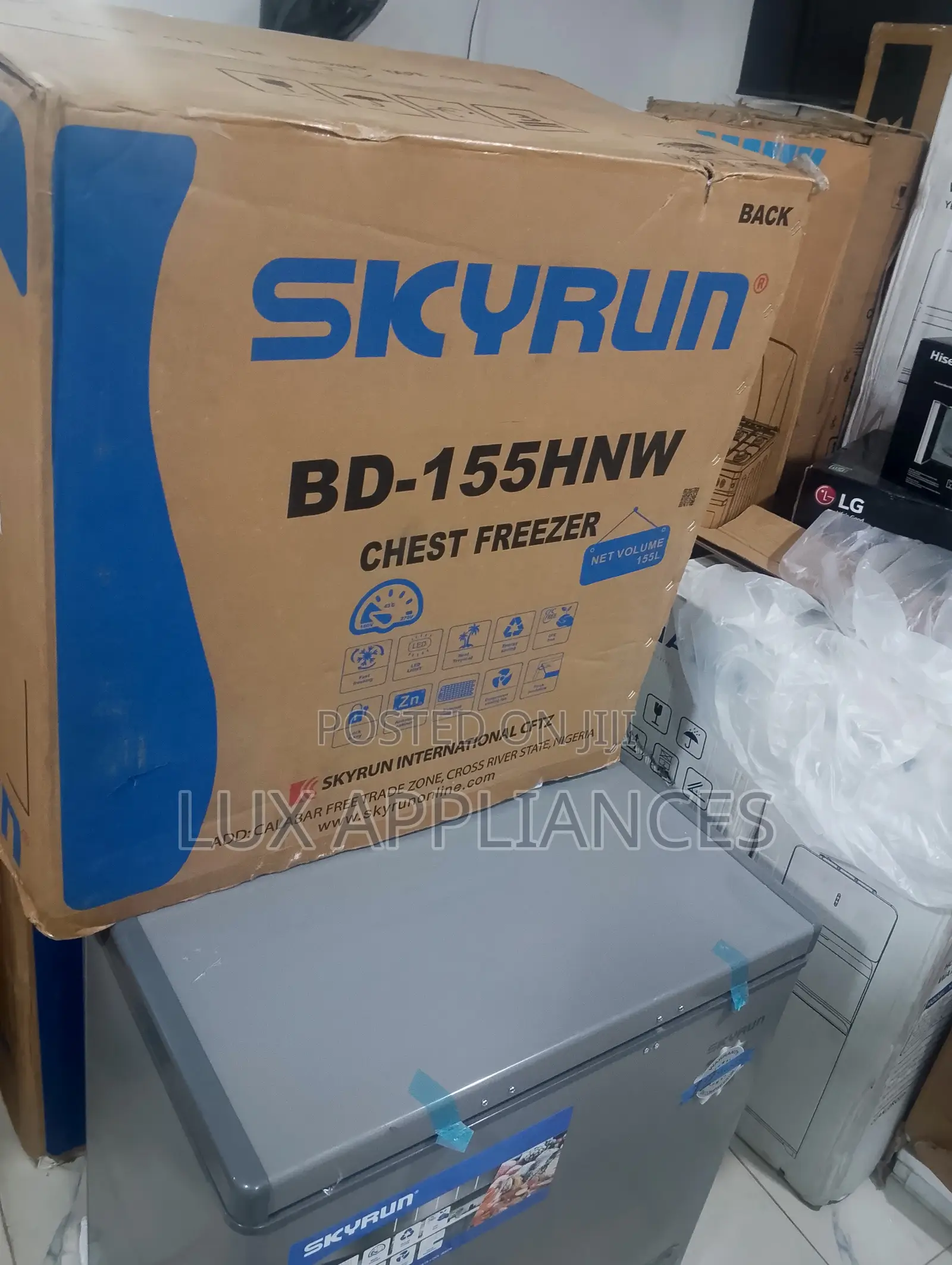 SKYRUN 155L Chest Freezer for Frozen Goods