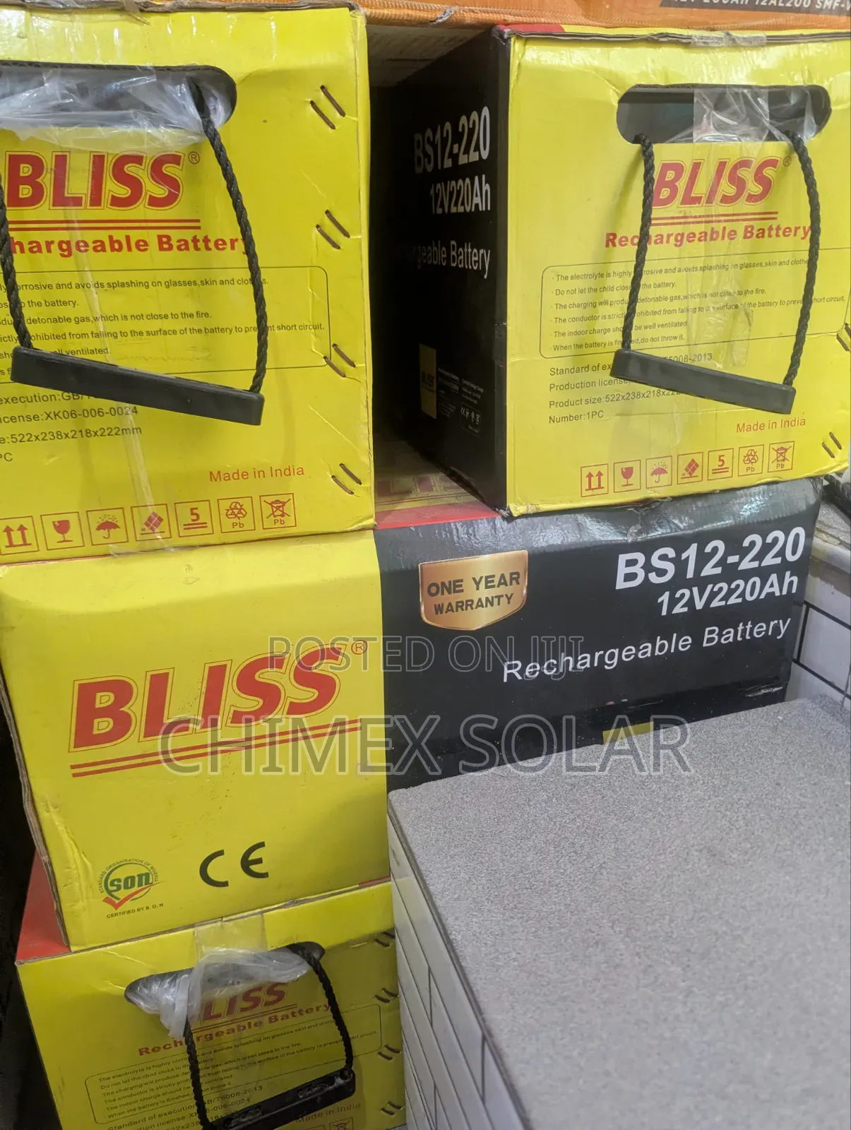 220Ah- 12V BLISS Gel Batteries