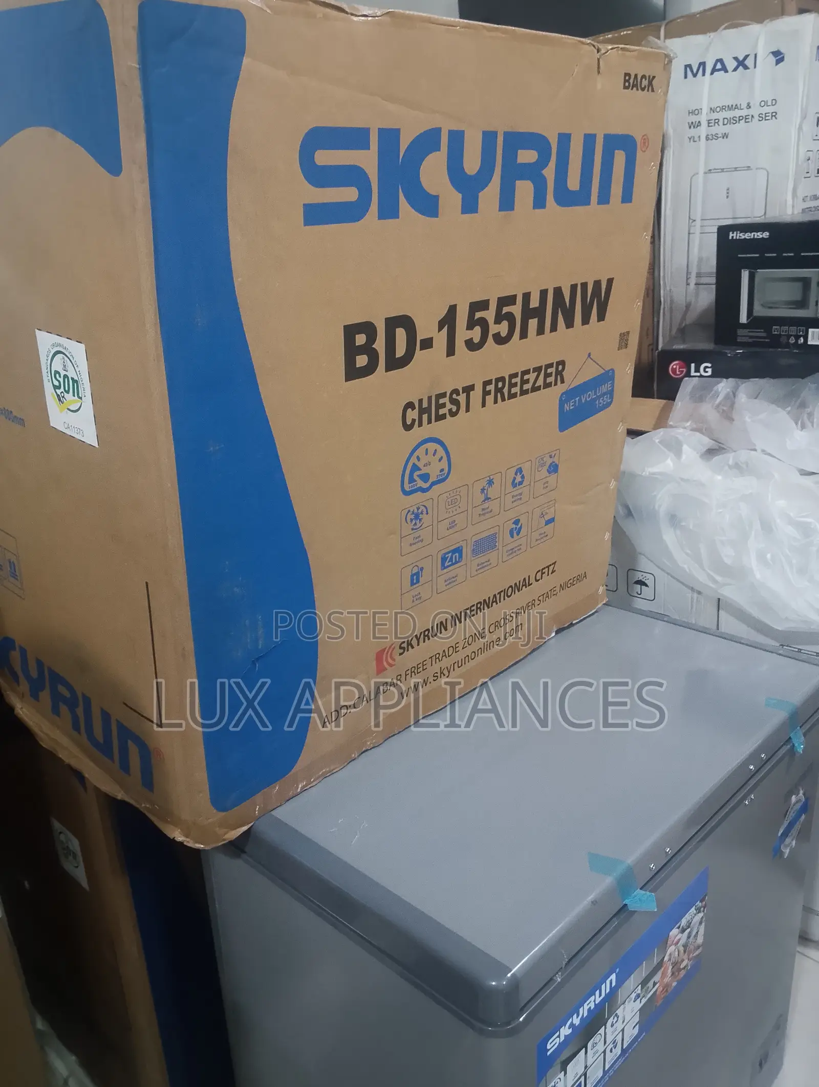 SKYRUN BD-155HW 155L Ice Storage Chest Freezer