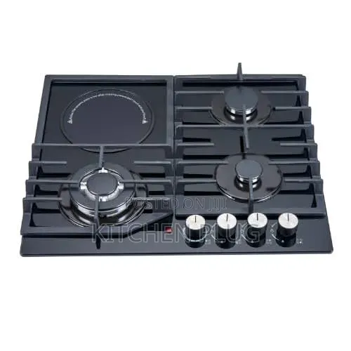 Polystar 3-Burner Built-in Gas Hob With an Electric Hotplate