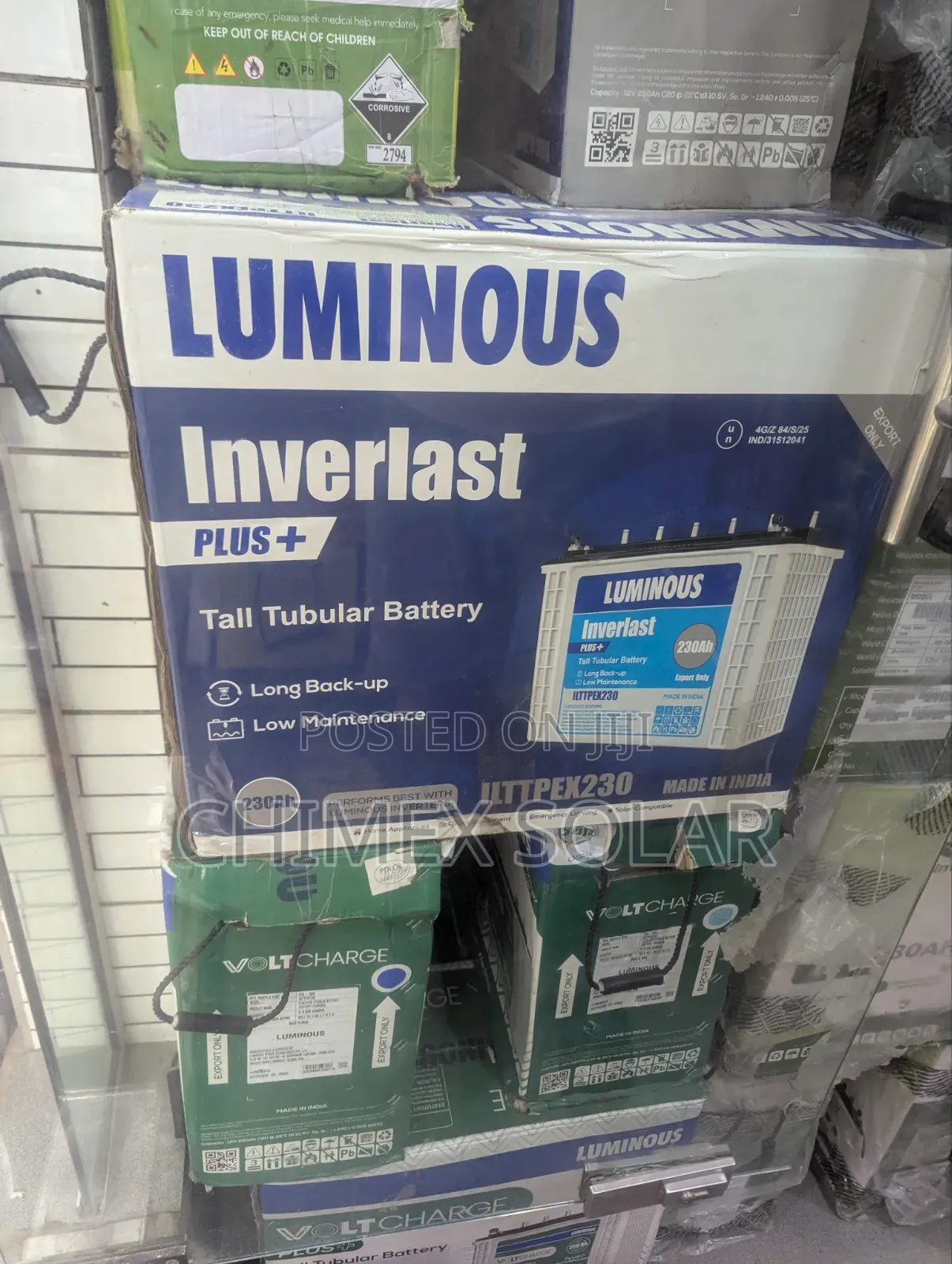 230Ah Luminous Inverlast Tubular Batteries
