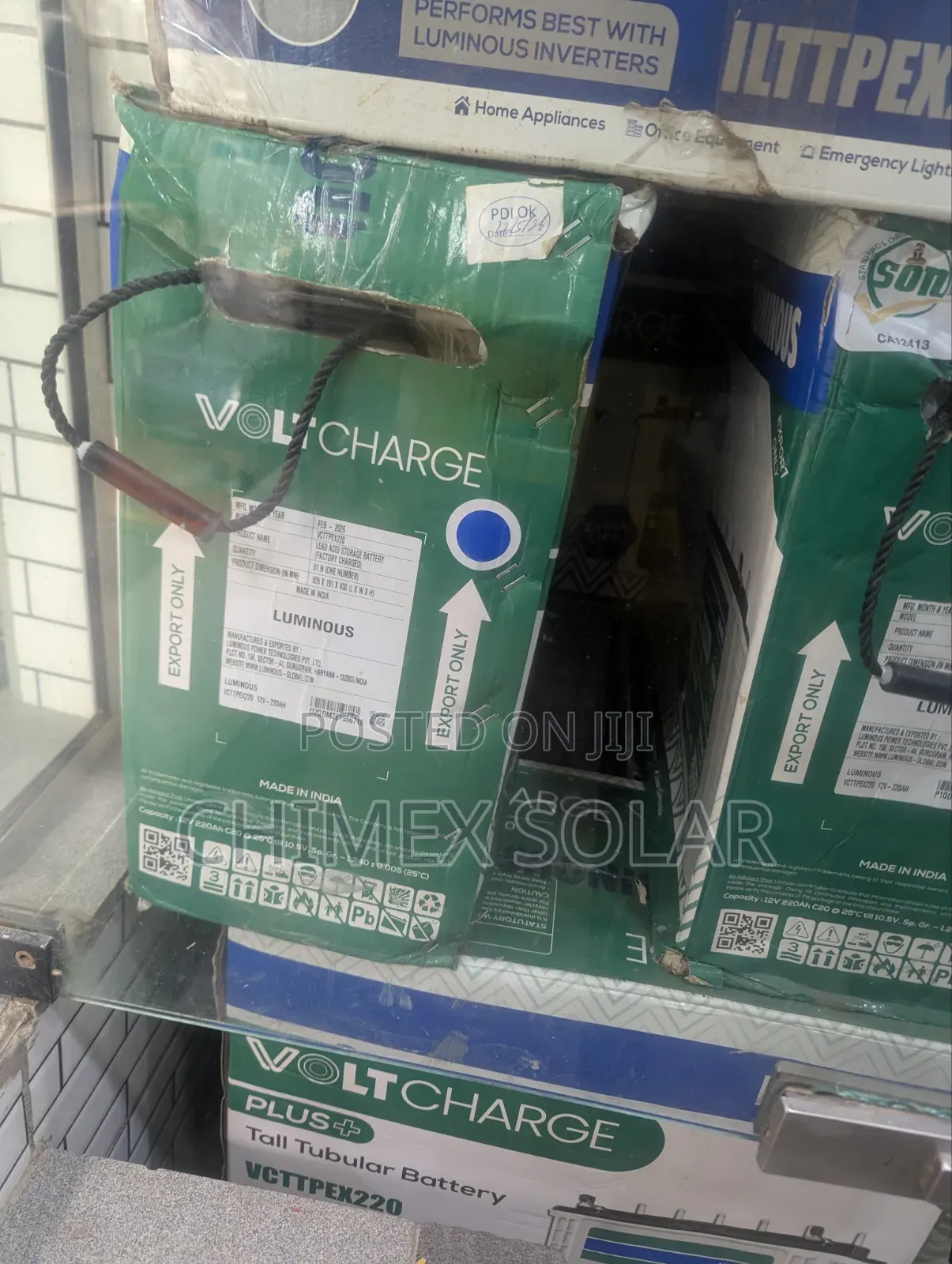 220Ah Luminous Volt Charge Tubular Batteries