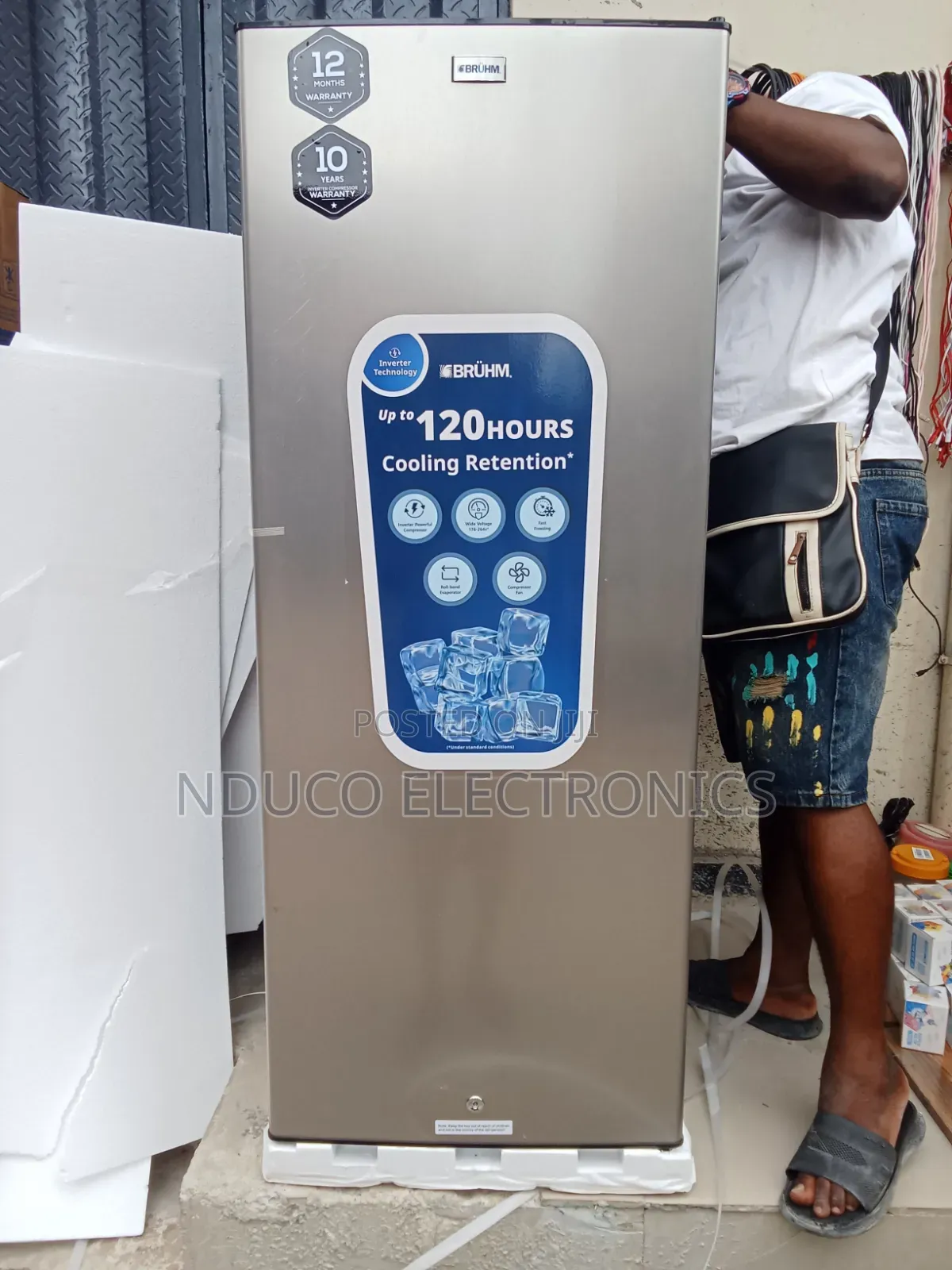 Bruhm Inverter 7steps Uprights Freezer