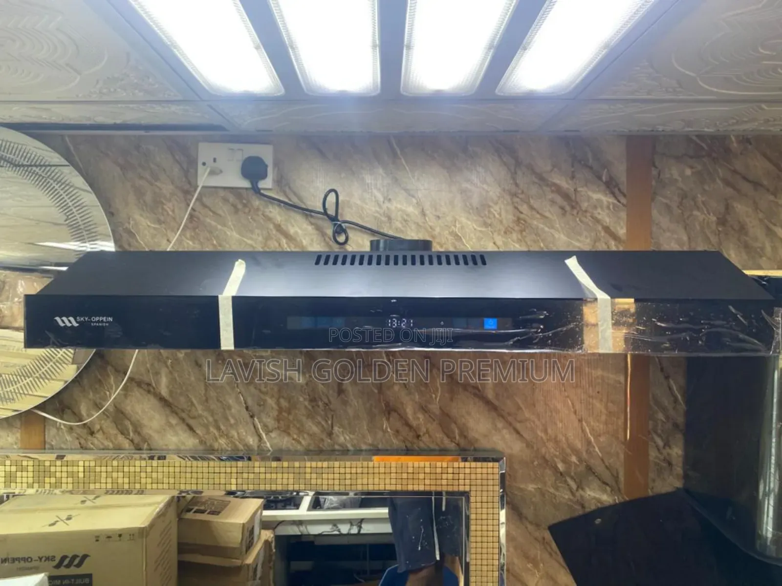 Flat Range Hood Extractor With Charcoal Extractor