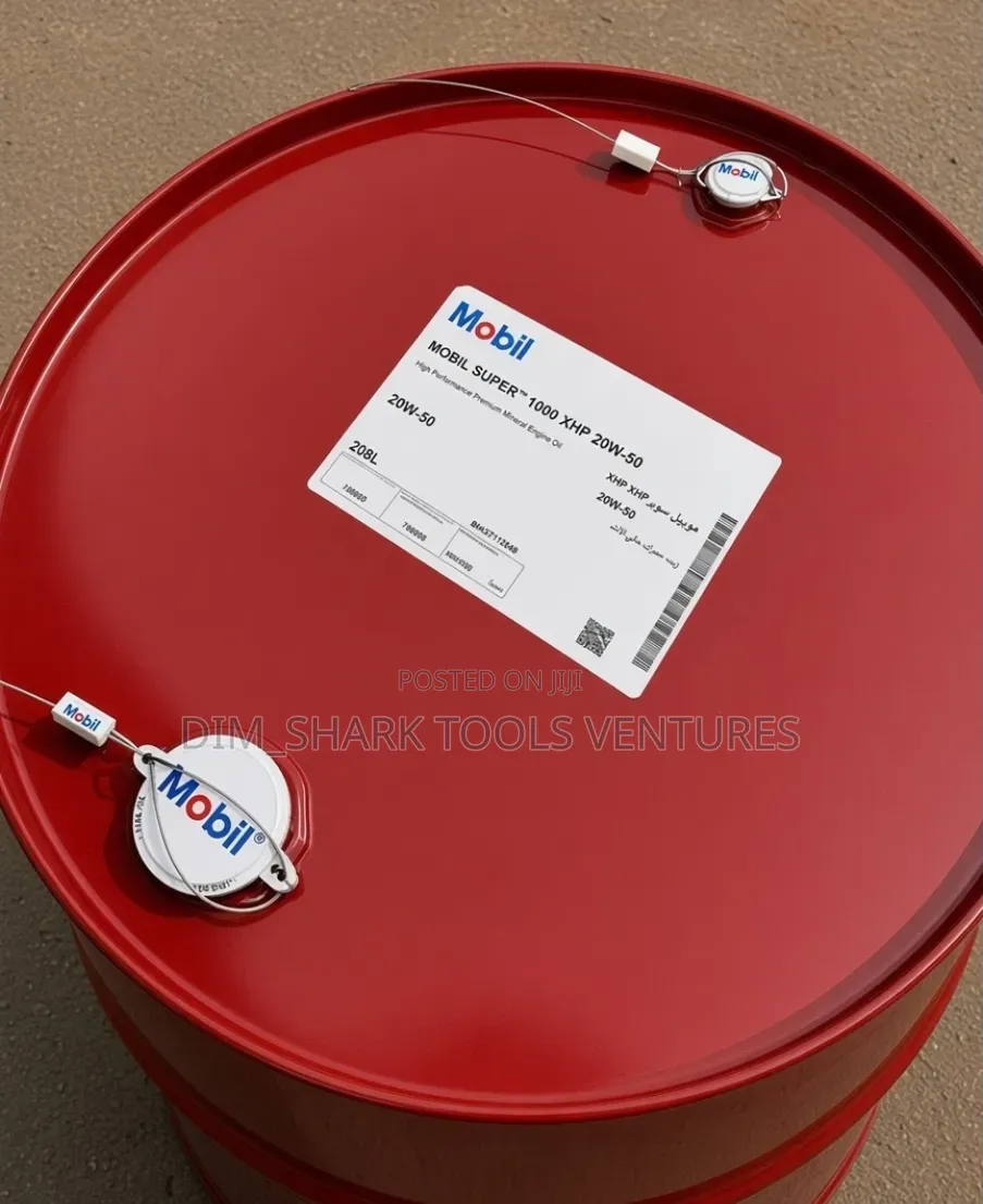 208-Liter Red Drum of Mobil Super 1000 XHP 20w-50