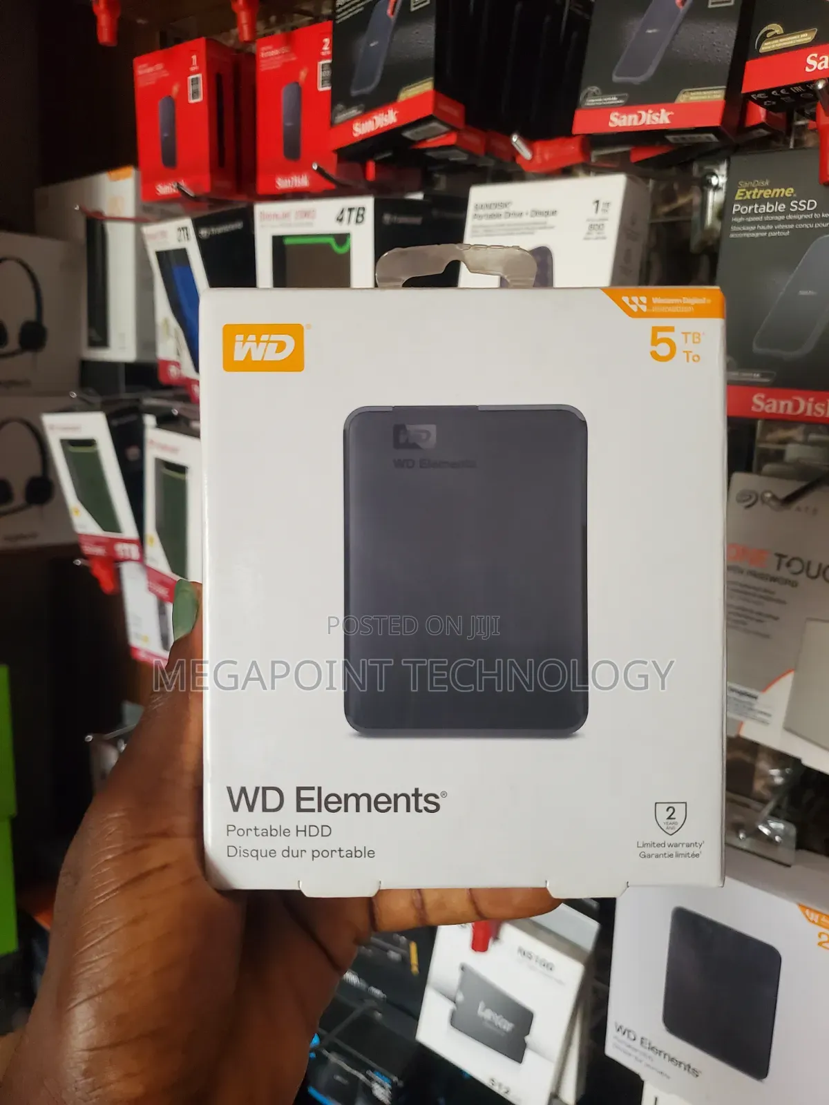 Wd Elements 5tb External Hard Drive – Super Fast USB 3.0 | Brand New