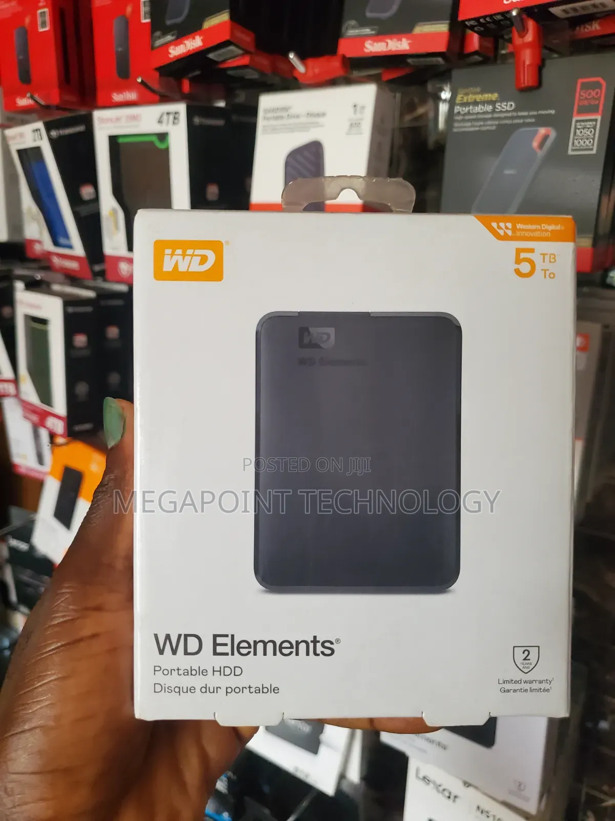 Wd Elements 5tb External Hard Drive – Super Fast USB 3.0 | Brand New