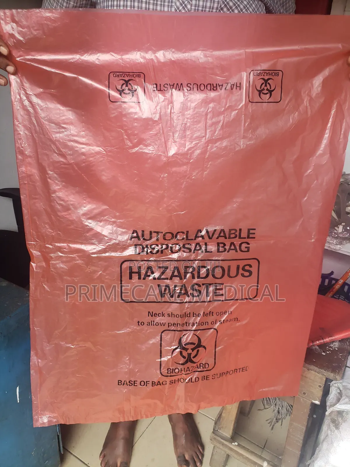 Autoclavable Biohazard Disposal Bag