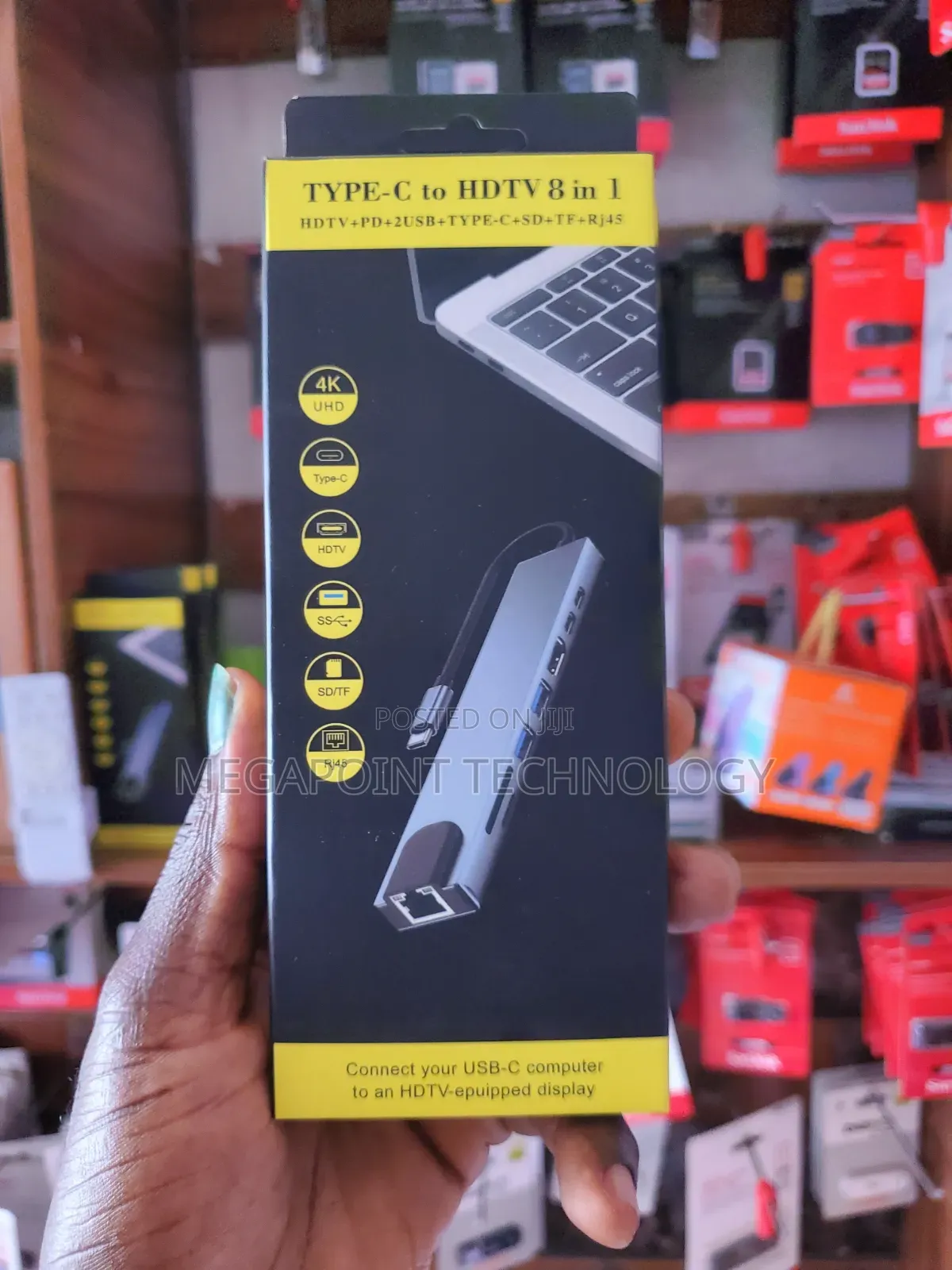 Type C to Hdmi 8 in 1 Adapter
