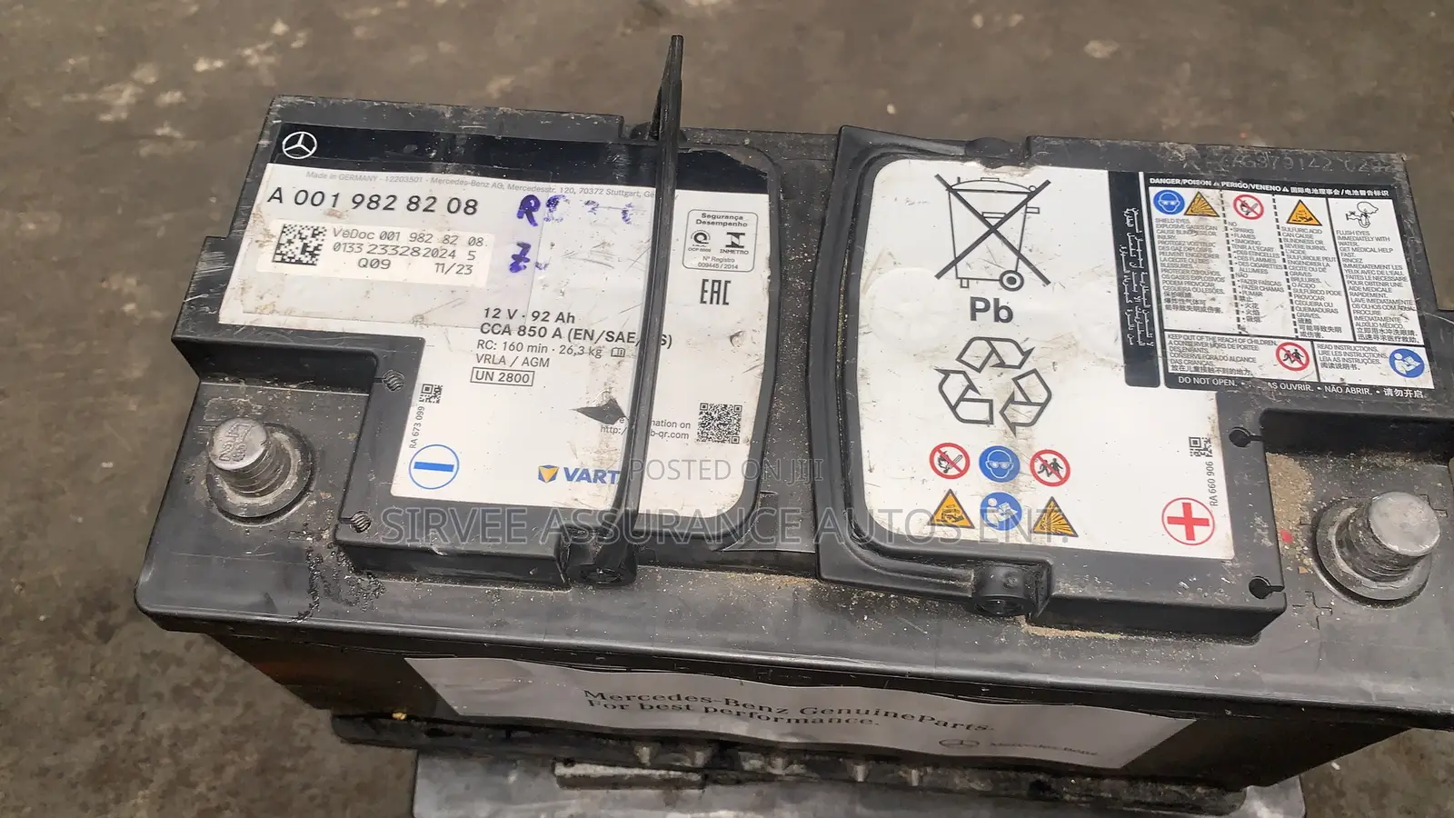 Agm Battery Mercedes Make 100ah