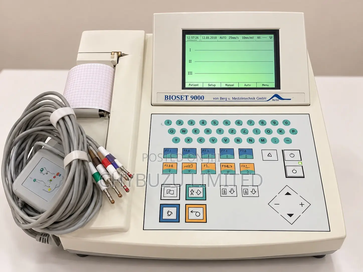 Von Berg BIOSET 9000 ECG Machine – Fully Functional