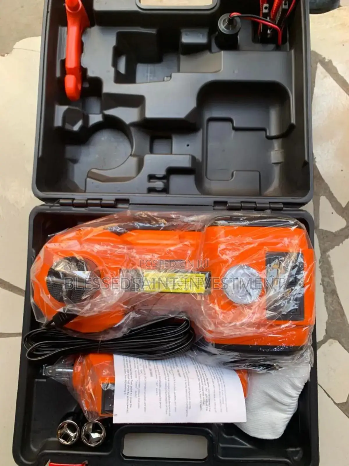 Automatic 5 TON Car Jack With Tyre Inflator Impact Wrench