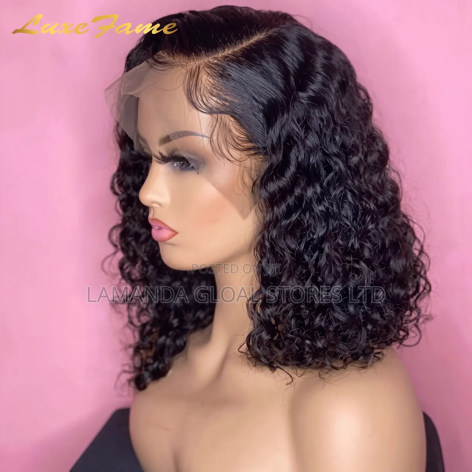 Luxe Fame Deep Wave Short Bob Lace Front Human Hair Wig