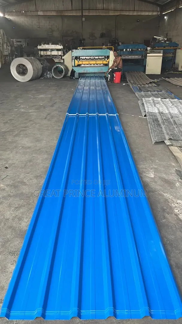 Great Prince Aluminum Roofing Sheet Blue and Beige Colors
