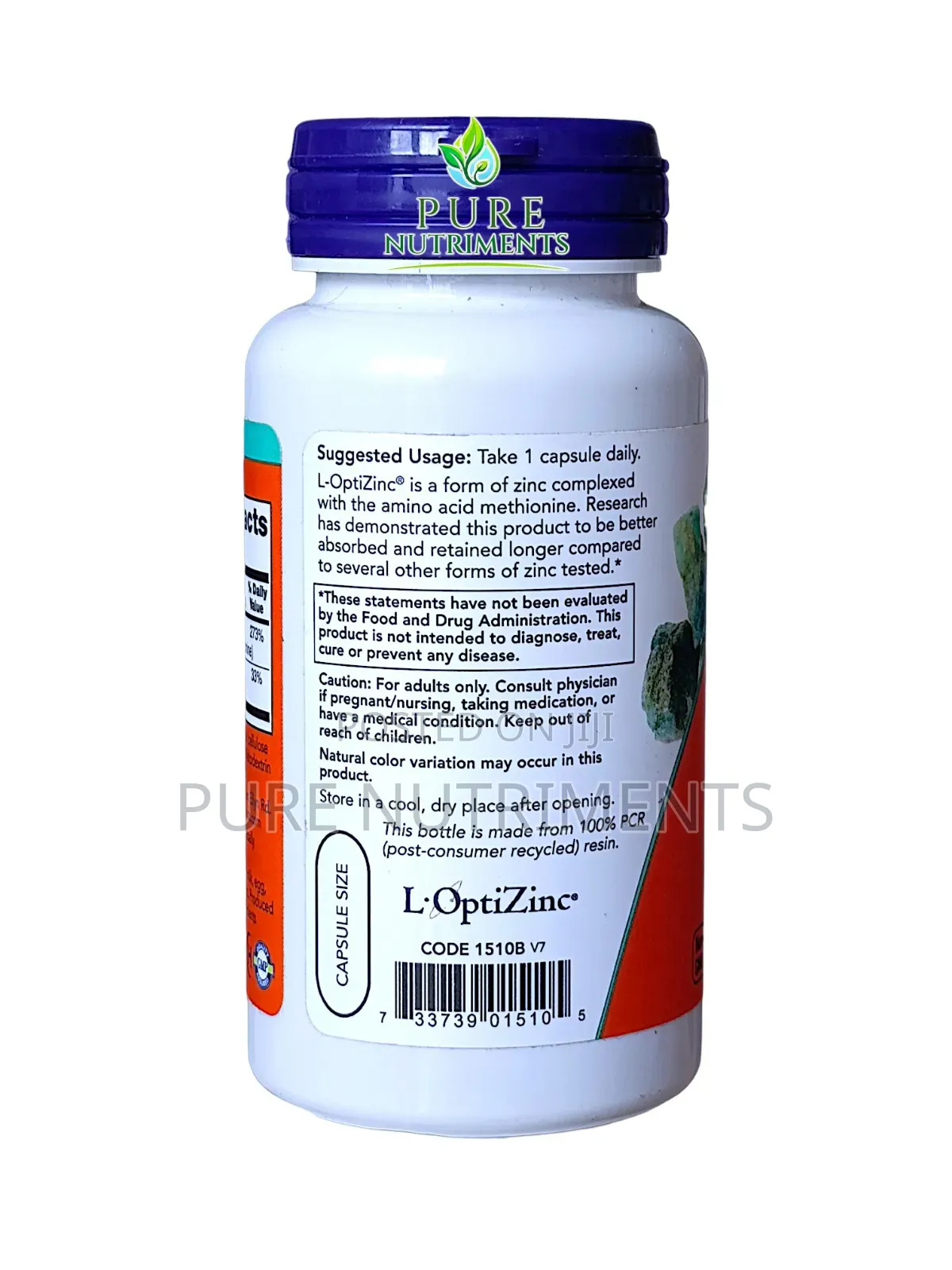 L-Opti Zinc 30mg Copper 0.3mg 100 Veg Caps_ Immune Skin Support