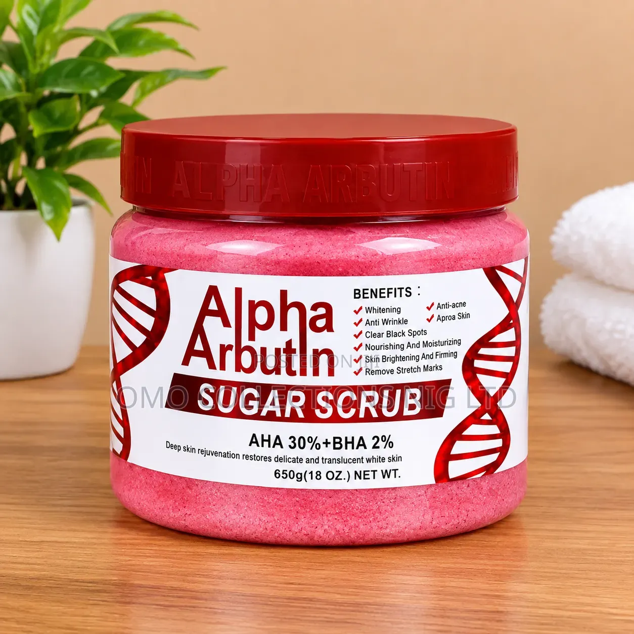 Alpha Arbutin Sugar Scrub – 650g